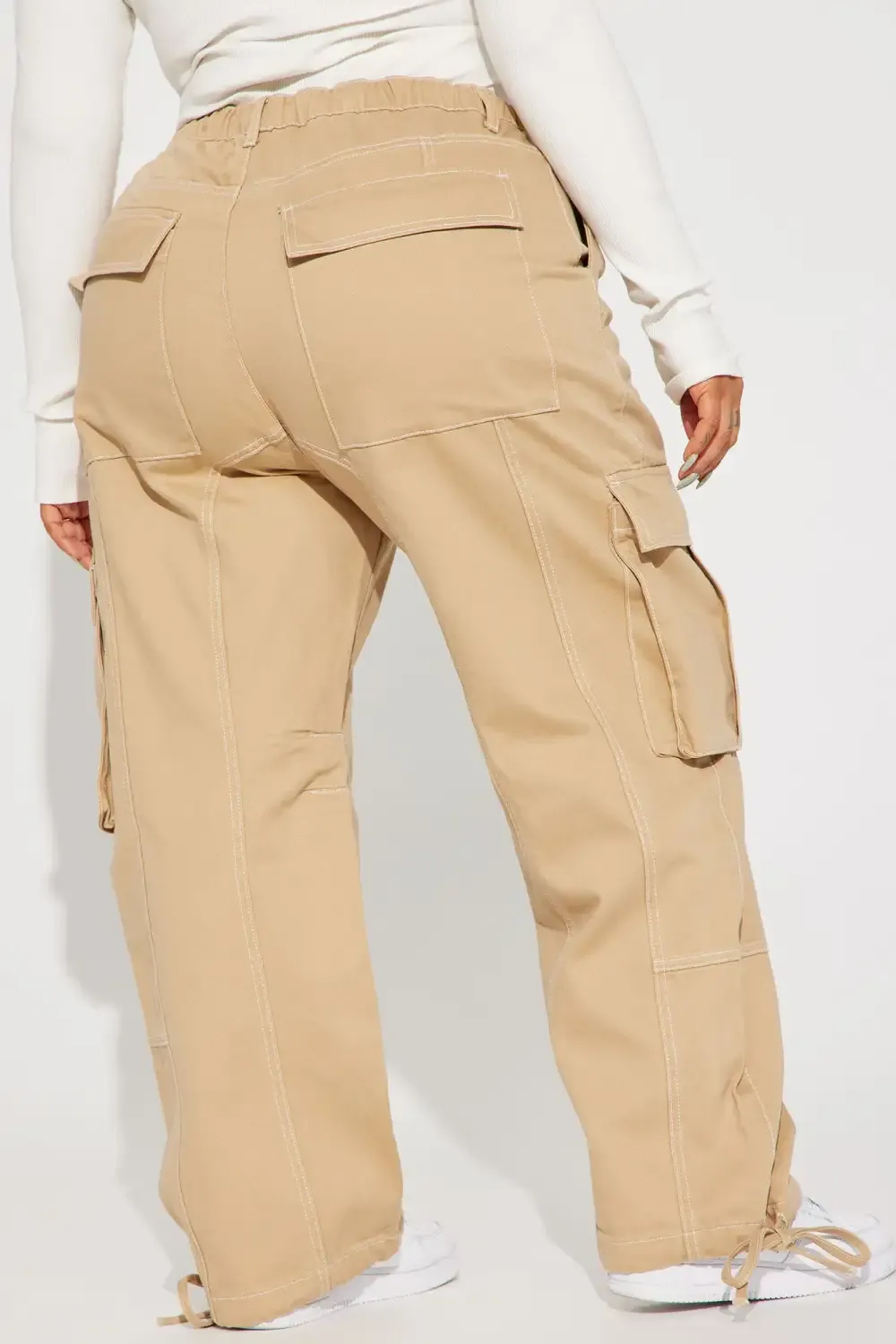 Not For Long Cargo Jeans - Khaki