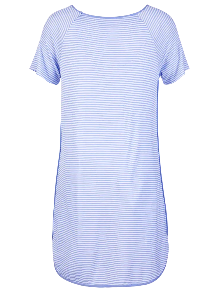 Ella Simone Fresh Stripes Cooling Nightgown