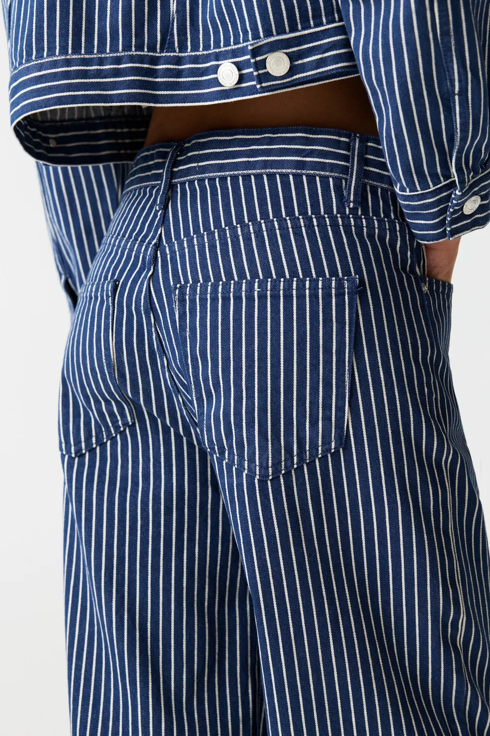 Jeans baggy rayas