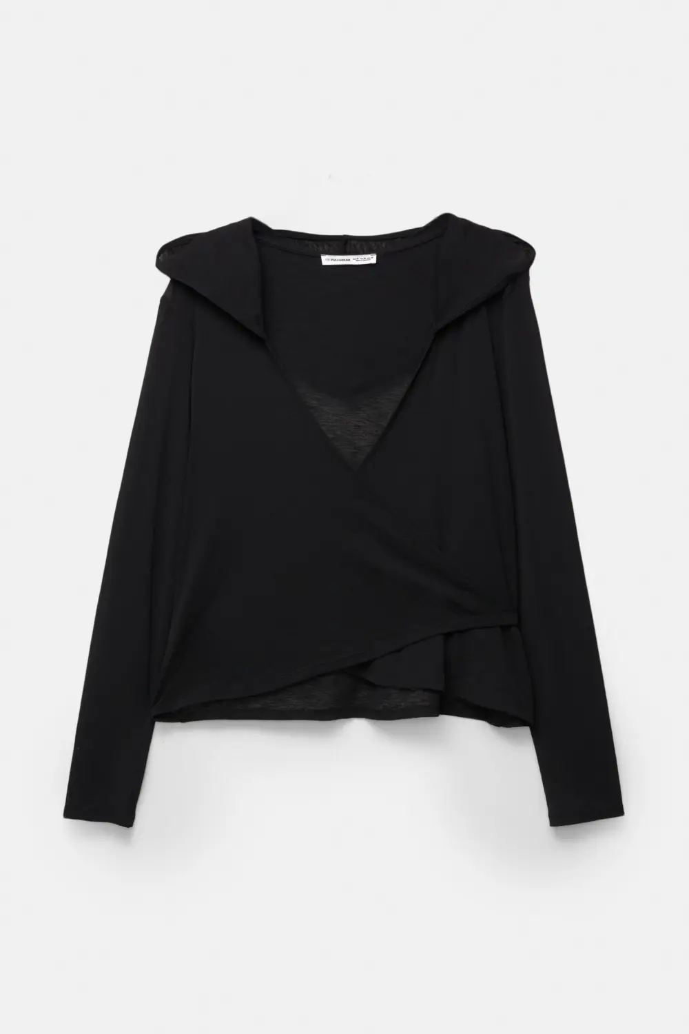 Hooded crossover top