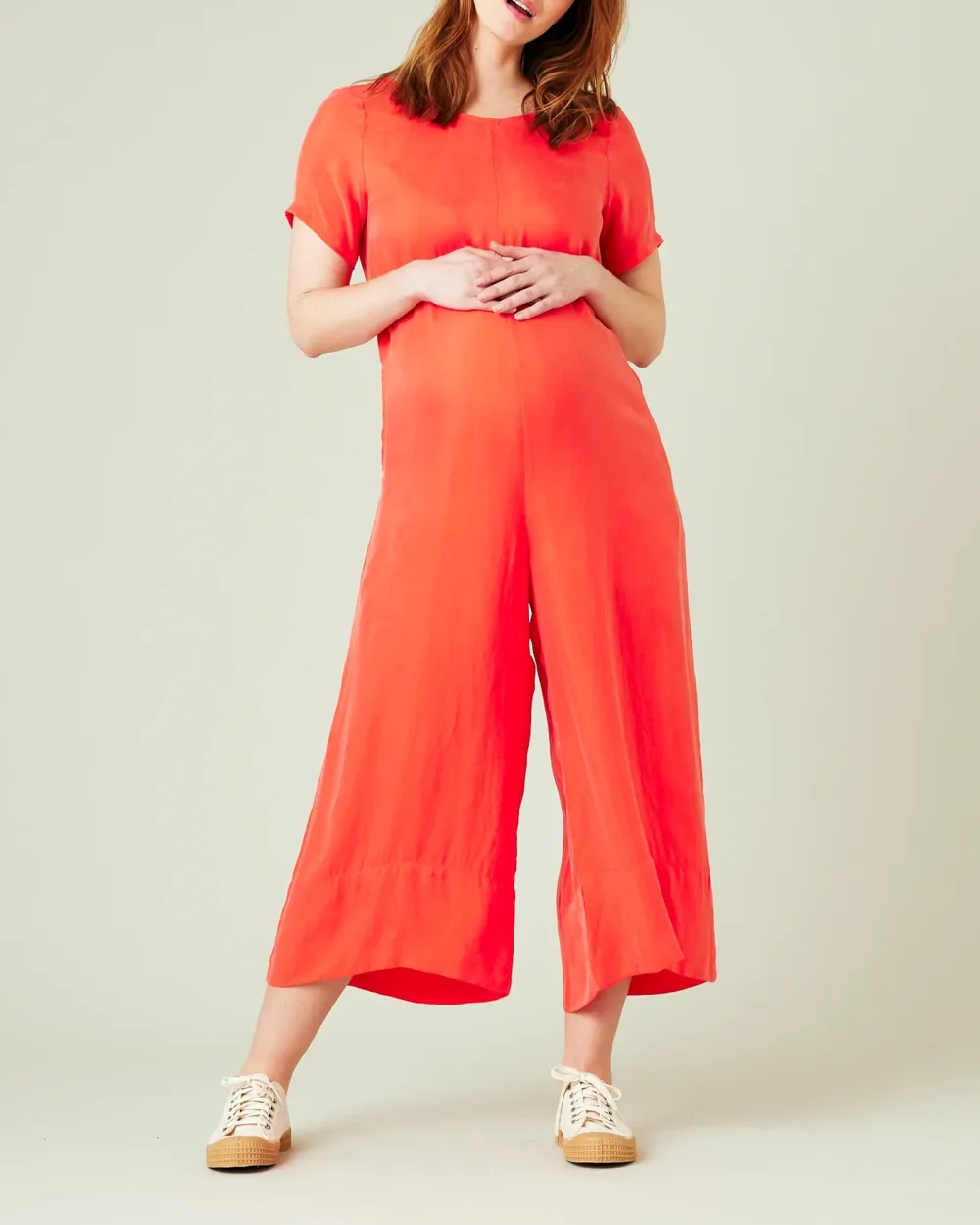 CORAL CUPRO JUMPSUIT