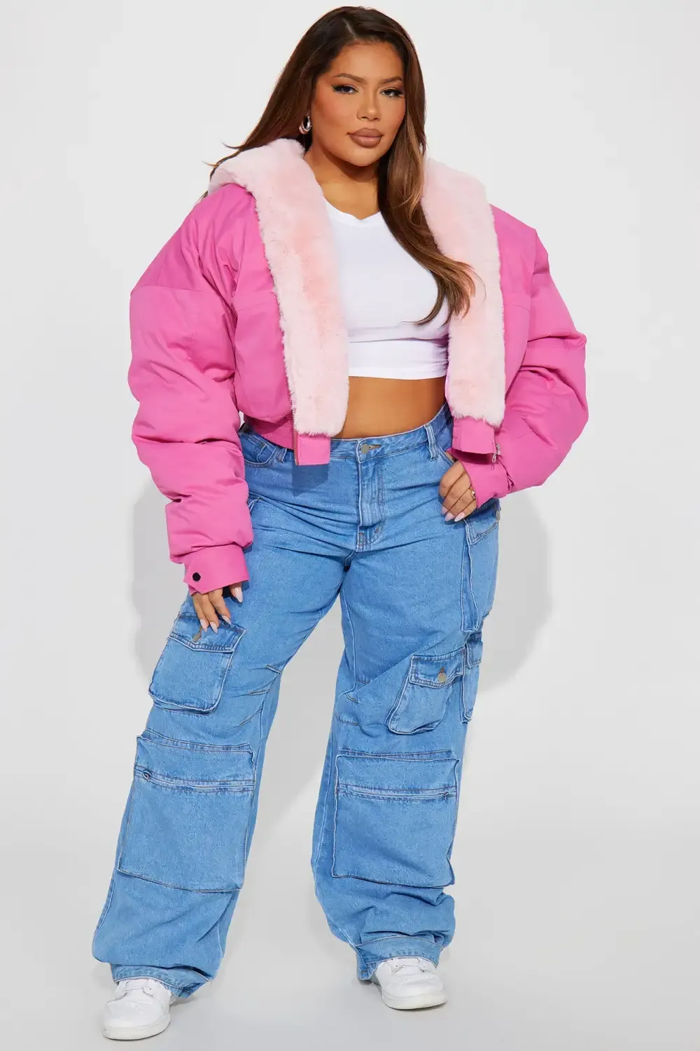Don't Keep Your Cool Puffer Jacket - Pink