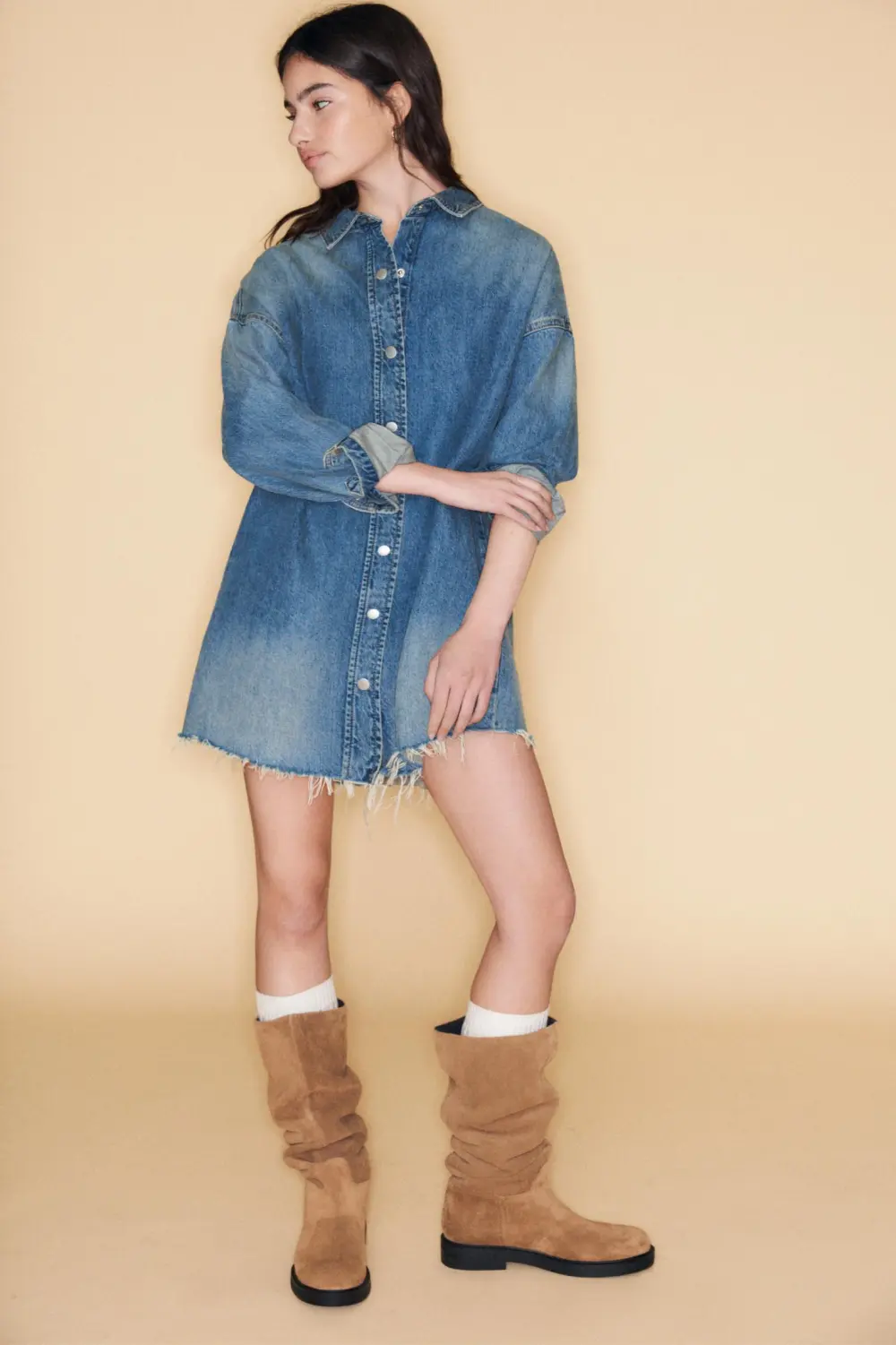 Vestido camisero vaquero