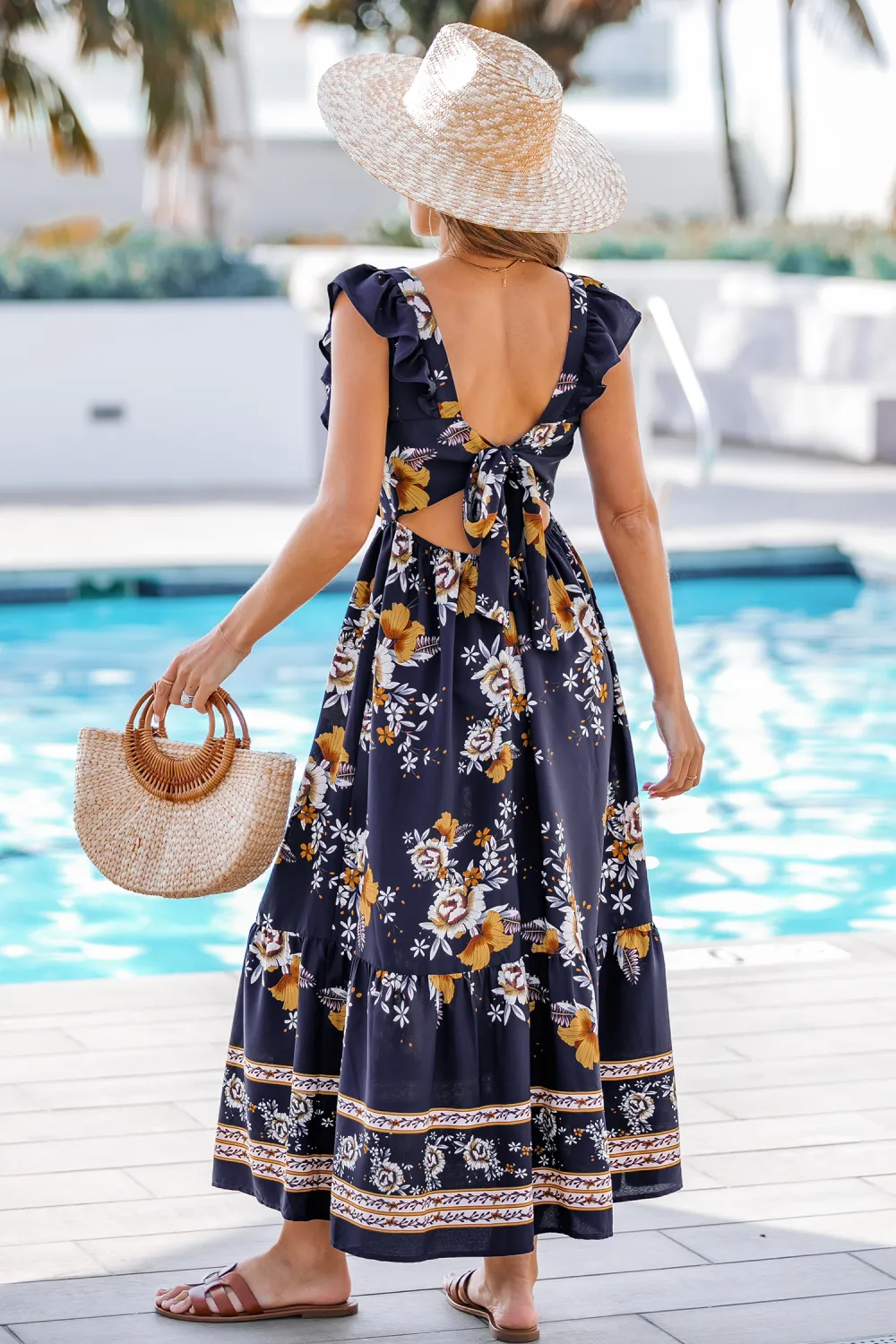 Walk In the Meadow Floral Maxi Dress