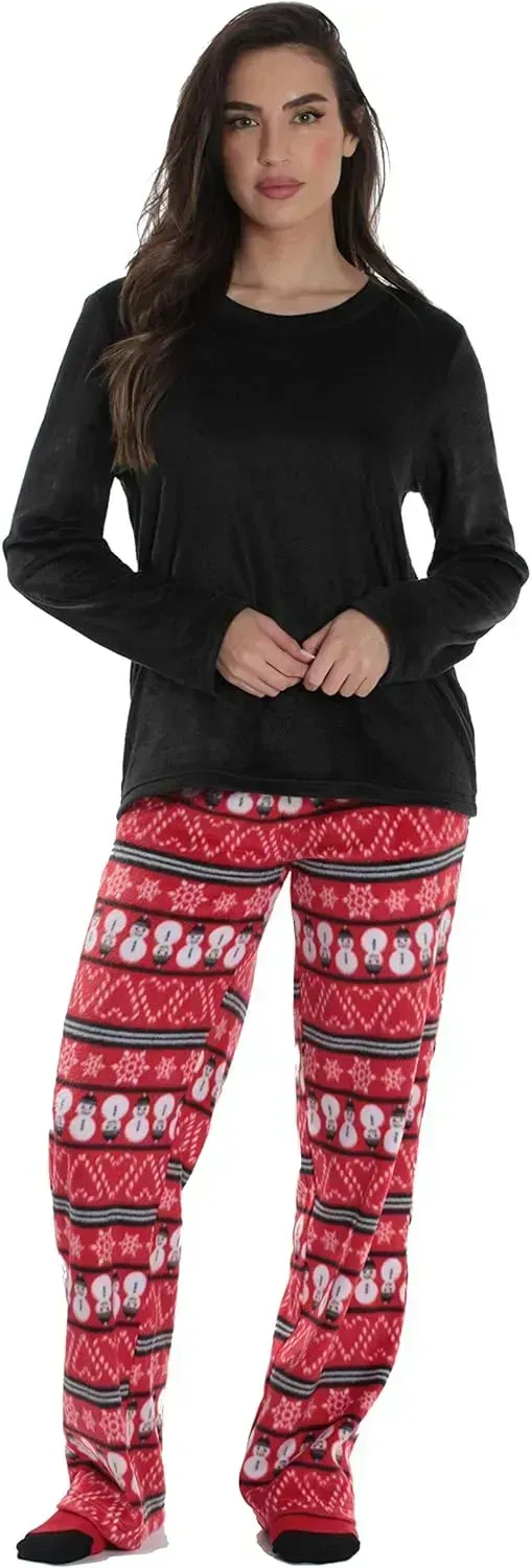 Women’s Pajama Pant Set - Nightgown with Matching Socks