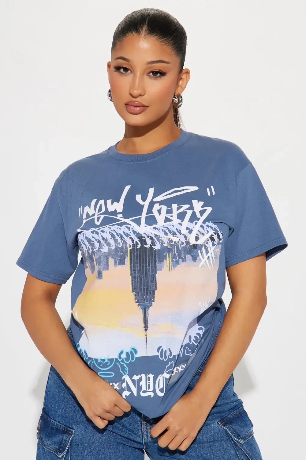 NYC Livin Short Sleeve Tee - Denim