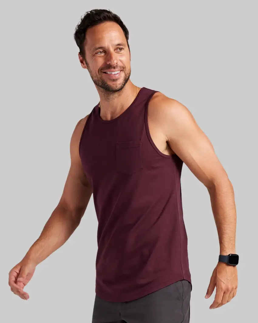 Lux Drop-Cut Pocket Tank