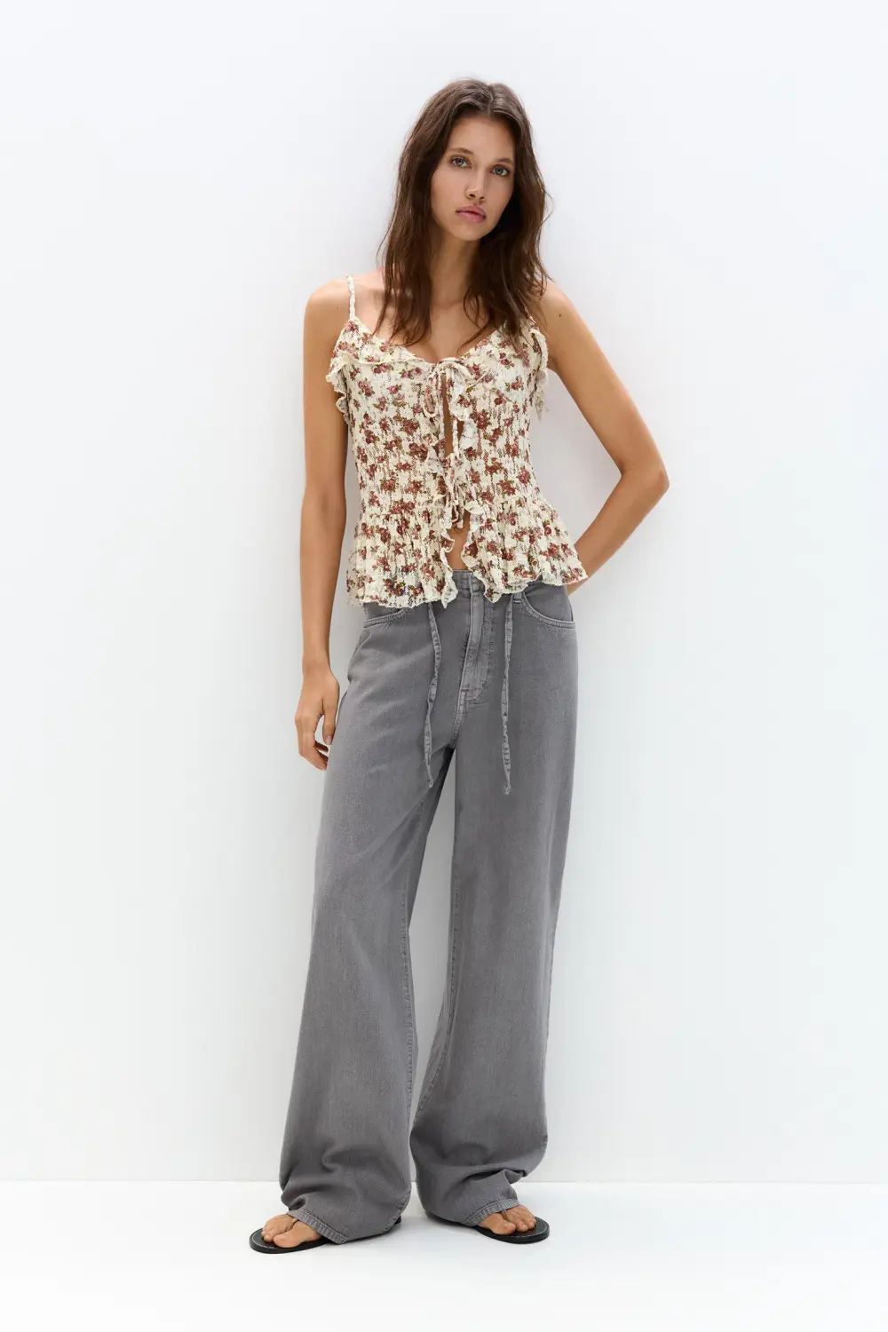 Floral lace top
