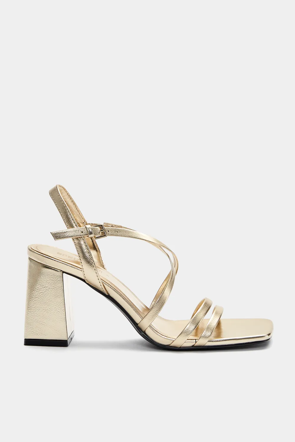 Sandalias tacón tira cruzada