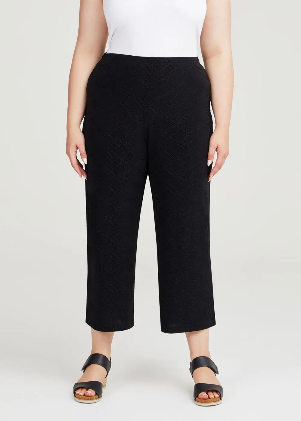 Jacquard Jersey Culotte Pant
