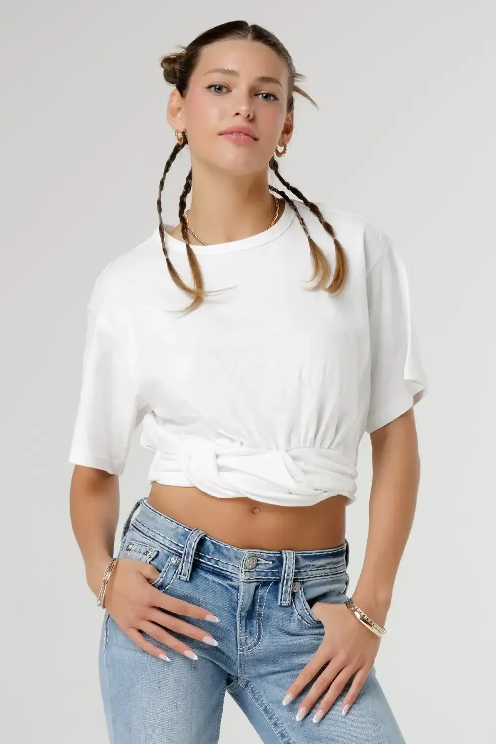 Gathered Boxy Tee