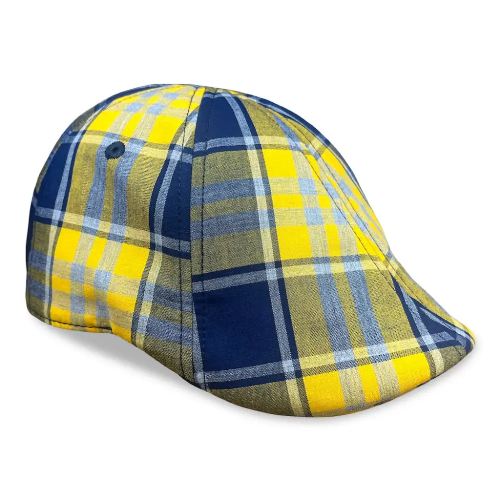 The Sweetwater Plaid Trainer Boston Scally Cap - Goldwater