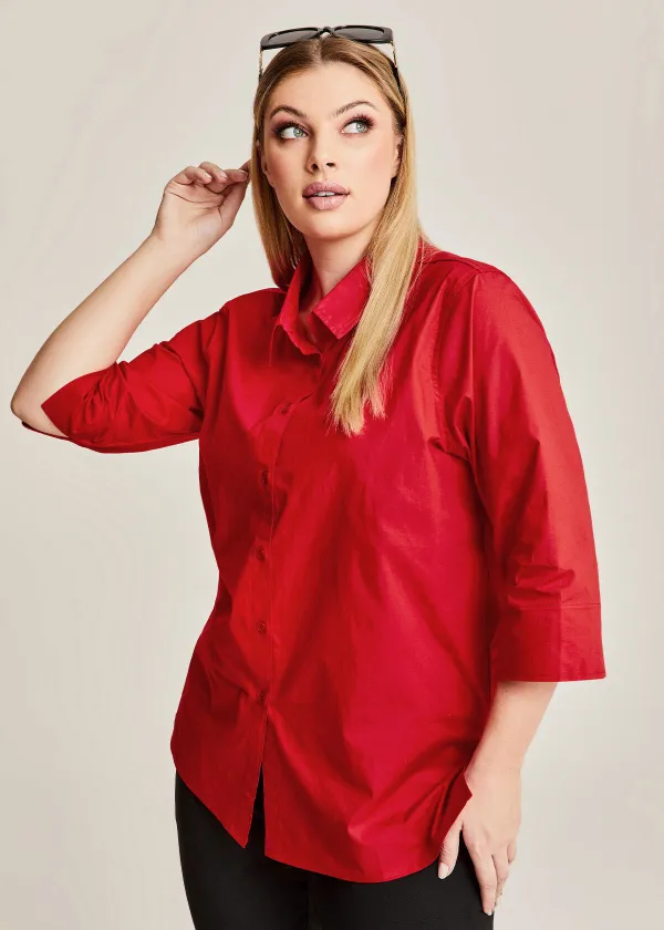 Stretch Cotton Poplin Shirt