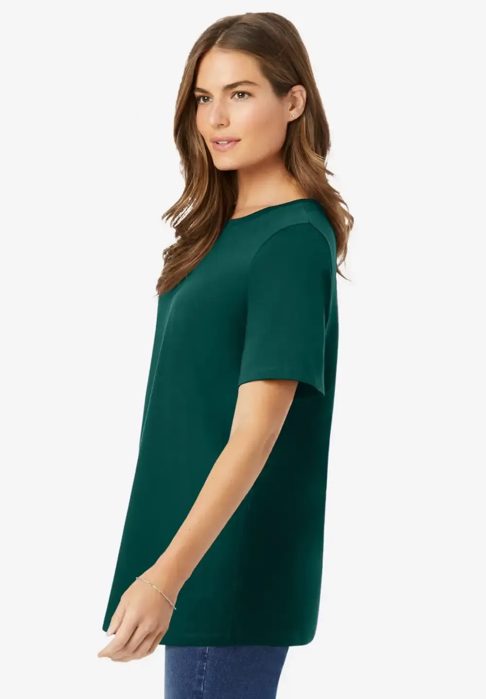 Perfect Short-Sleeve Crewneck Tee