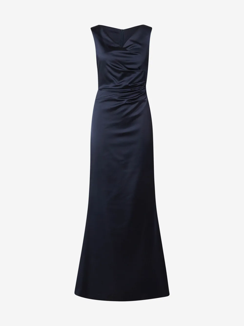 Plain Colored V-neck Casual Style Dress