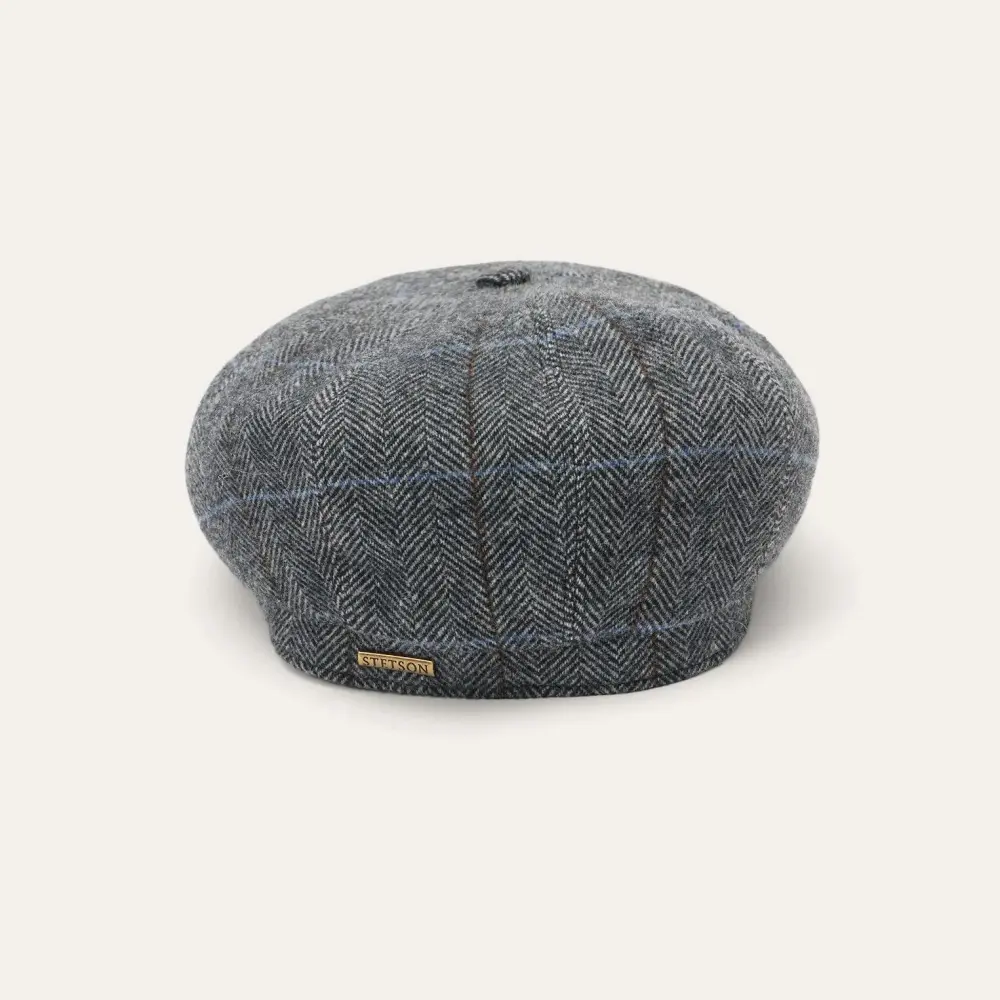 Wool Herringbone Hatteras Cap
