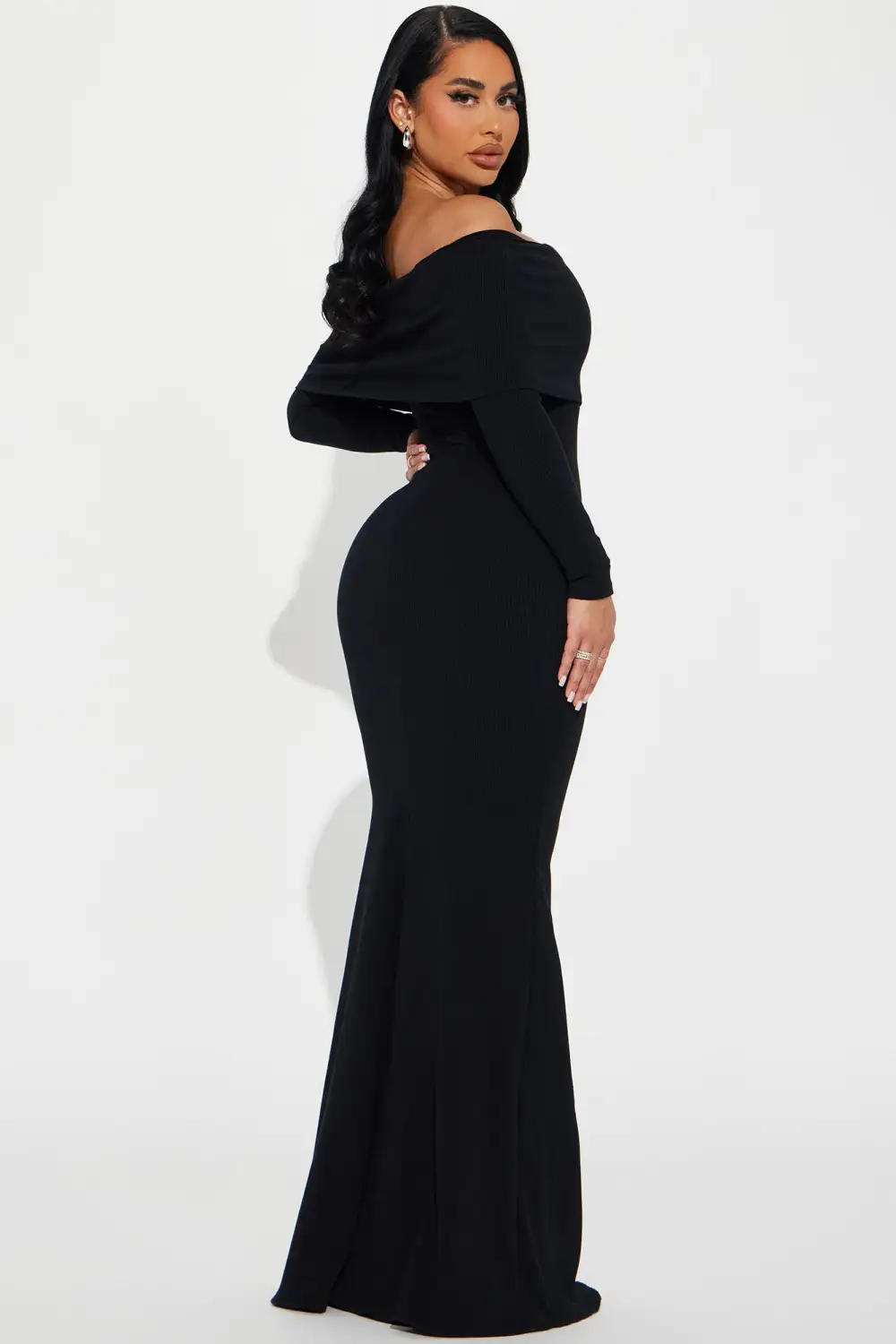 Nayeli Snatched Maxi Dress - Black