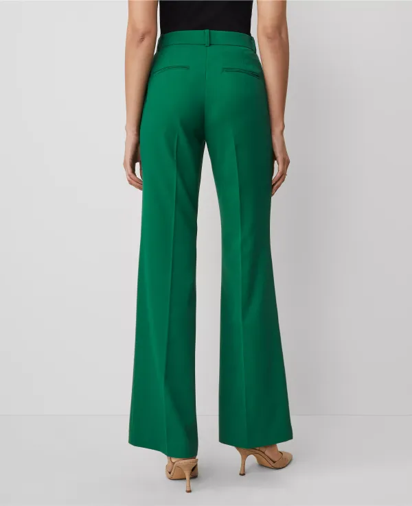 The Flare Trouser Pant in Textured Drape ??Curvy Fit