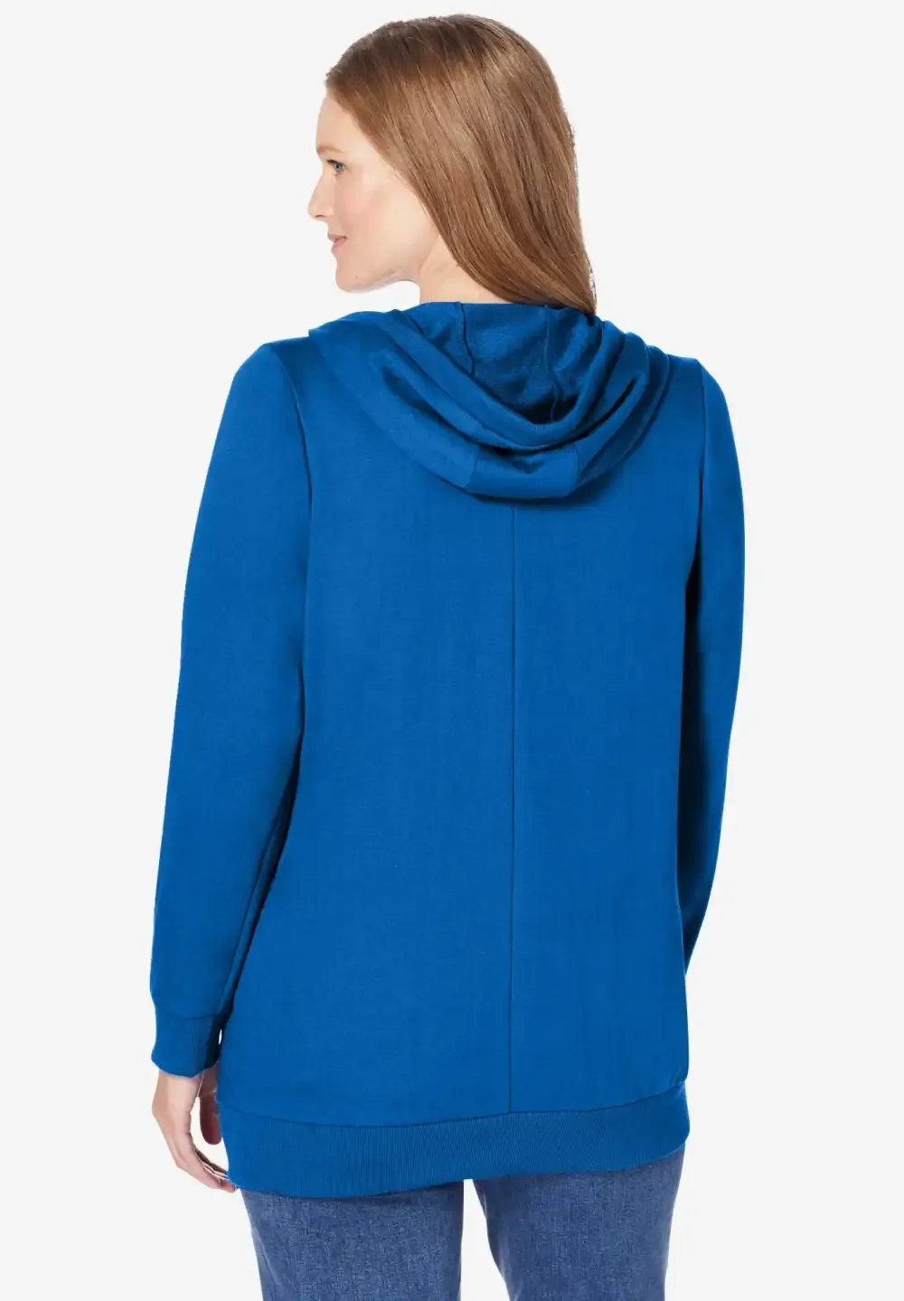 Zip Front Tunic Hoodie Jacket
