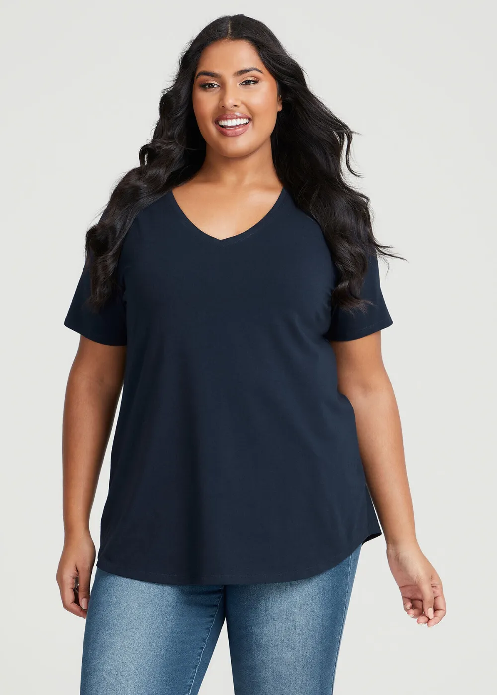 Australian Cotton V-neck T-Shirt