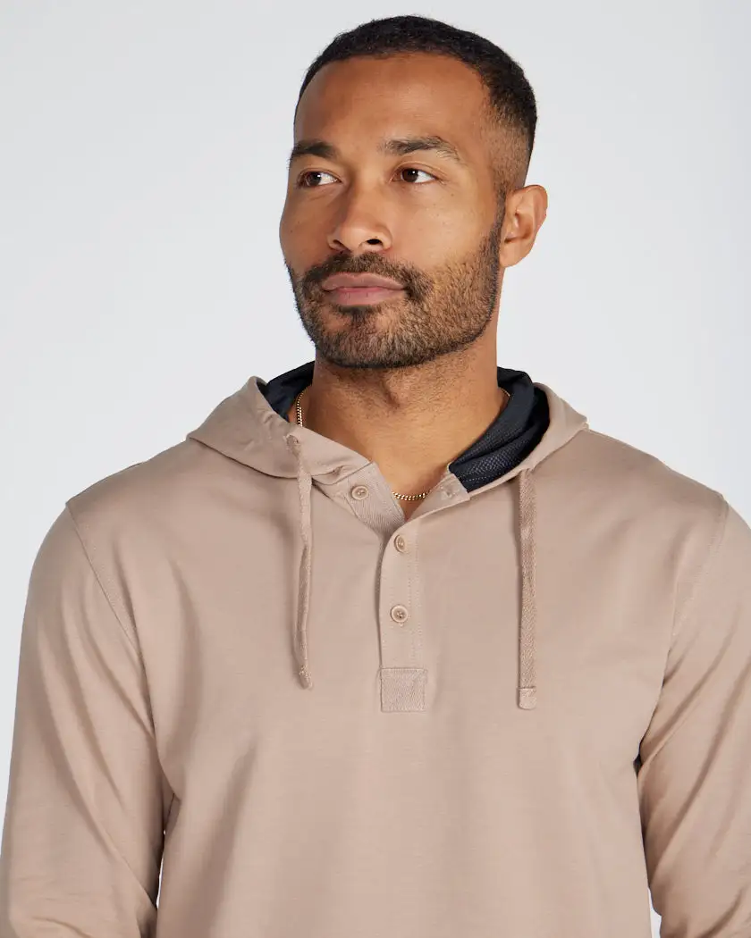 Drop-Cut: Lux Hooded Henley