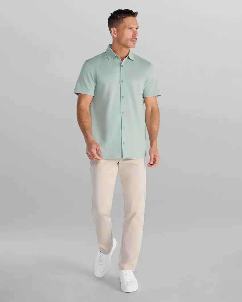 Bayside Oxford Short Sleeve Button Down