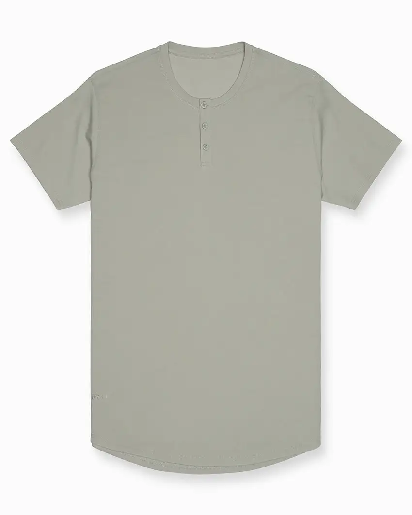 Limitless Short Sleeve Henley Drop-Cut
