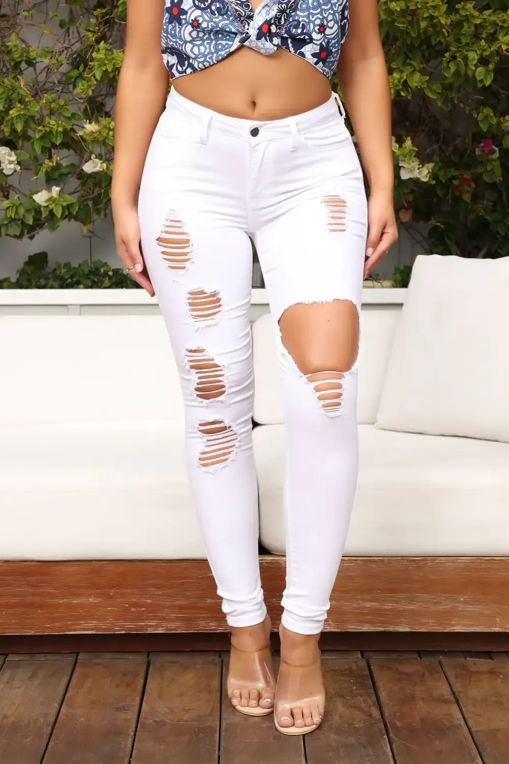 Glistening Jeans - White