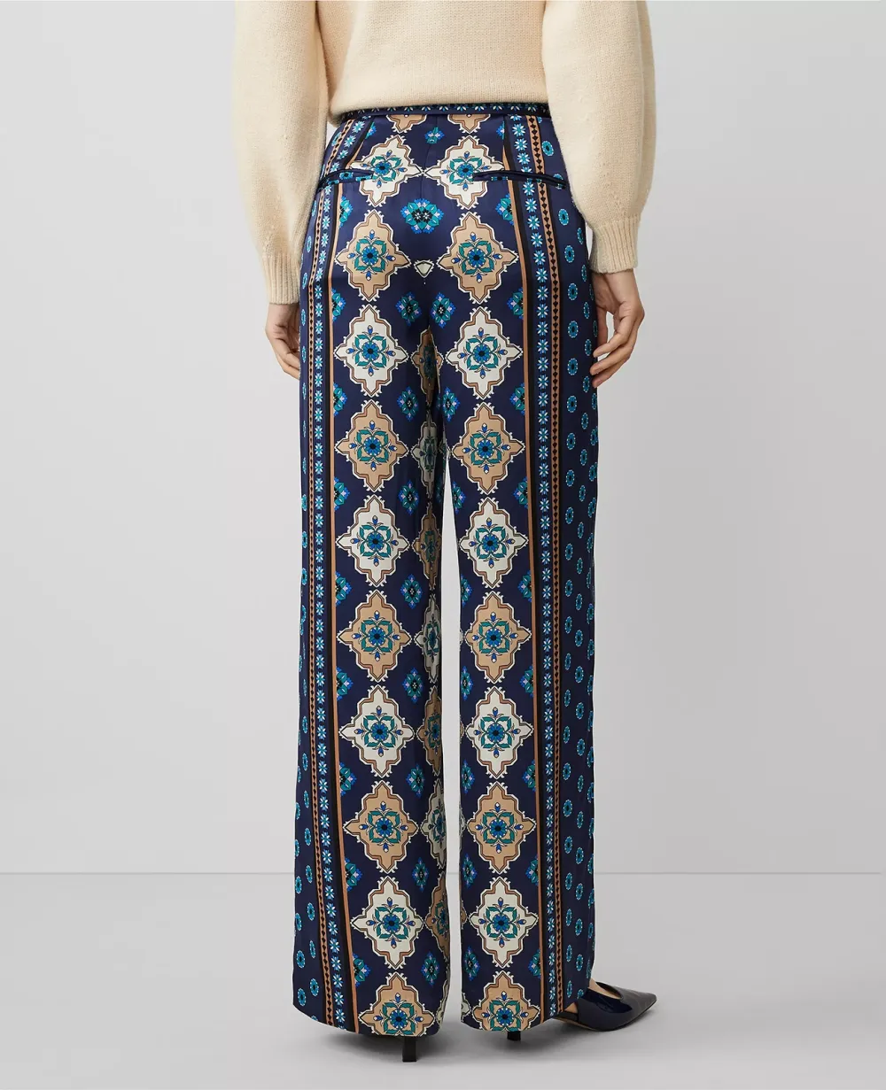 Wide-Leg Pant in Silk Charmeuse