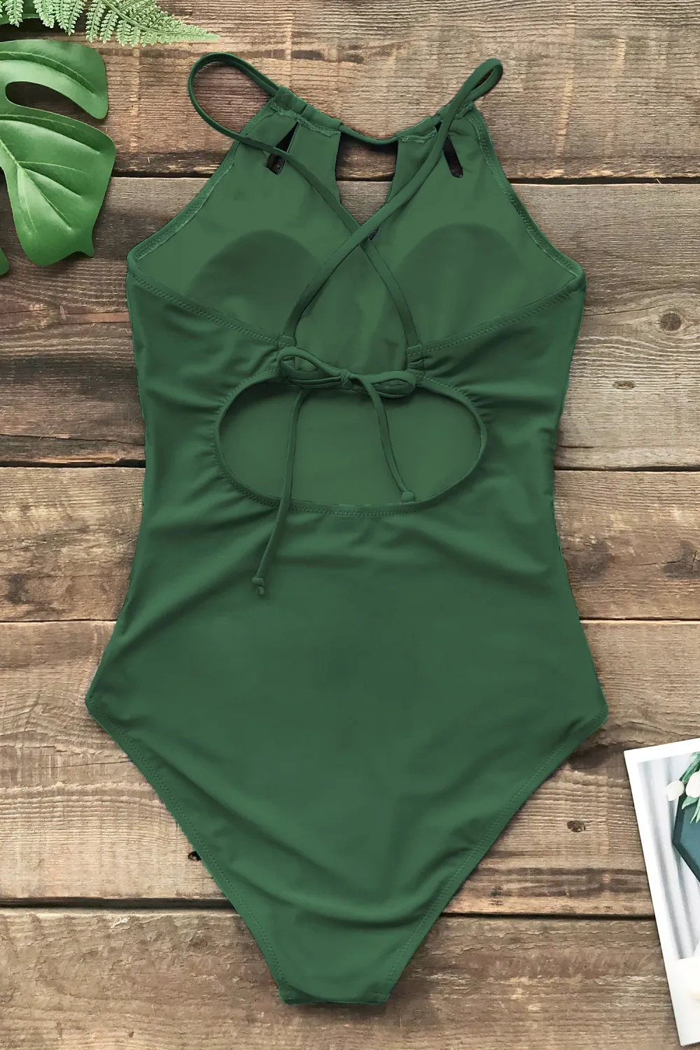 Keyhole Tunnelled One Piece Swimsuit