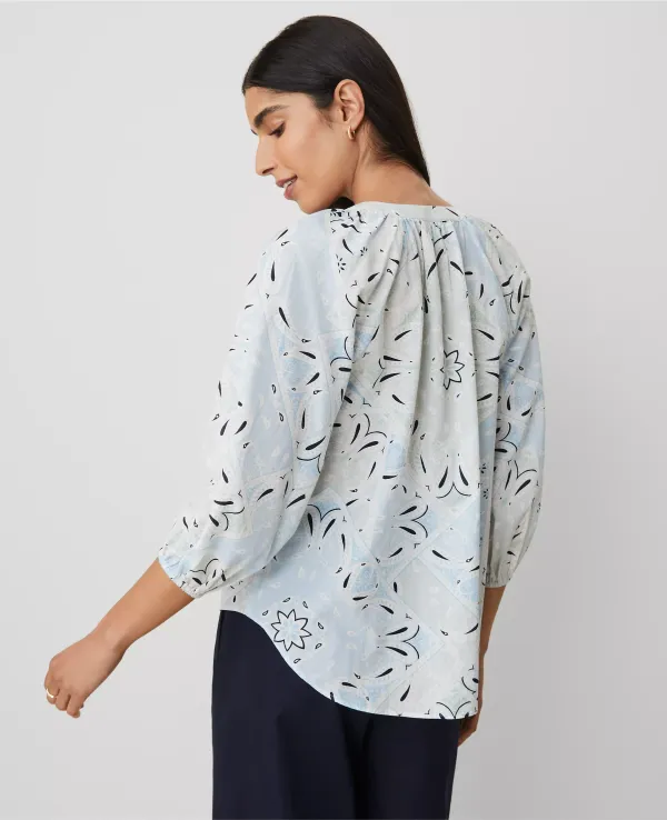Weekend Collection Paisley Raglan Popover