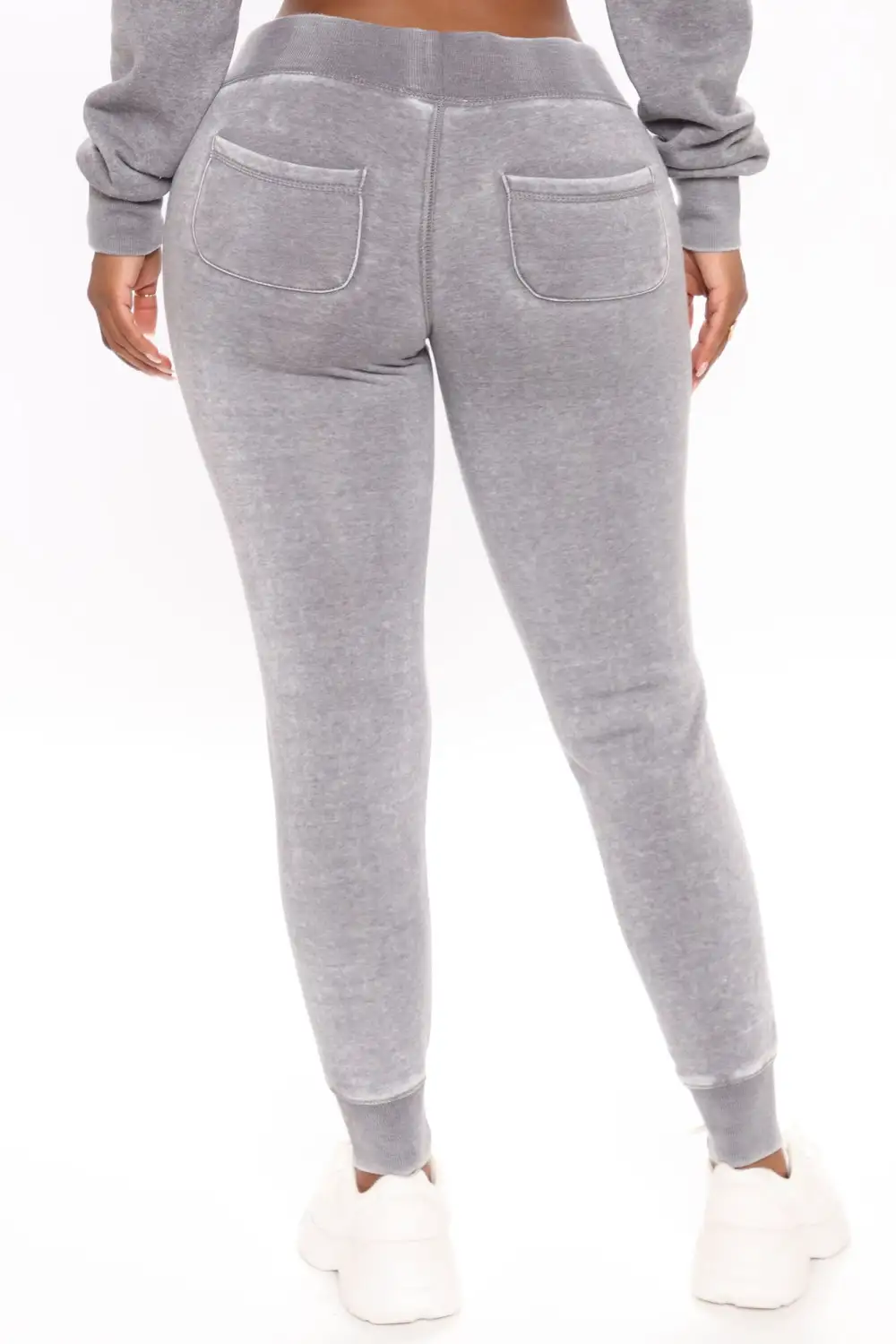 Sweet Dreams Mineral Wash Jogger - Heather Grey