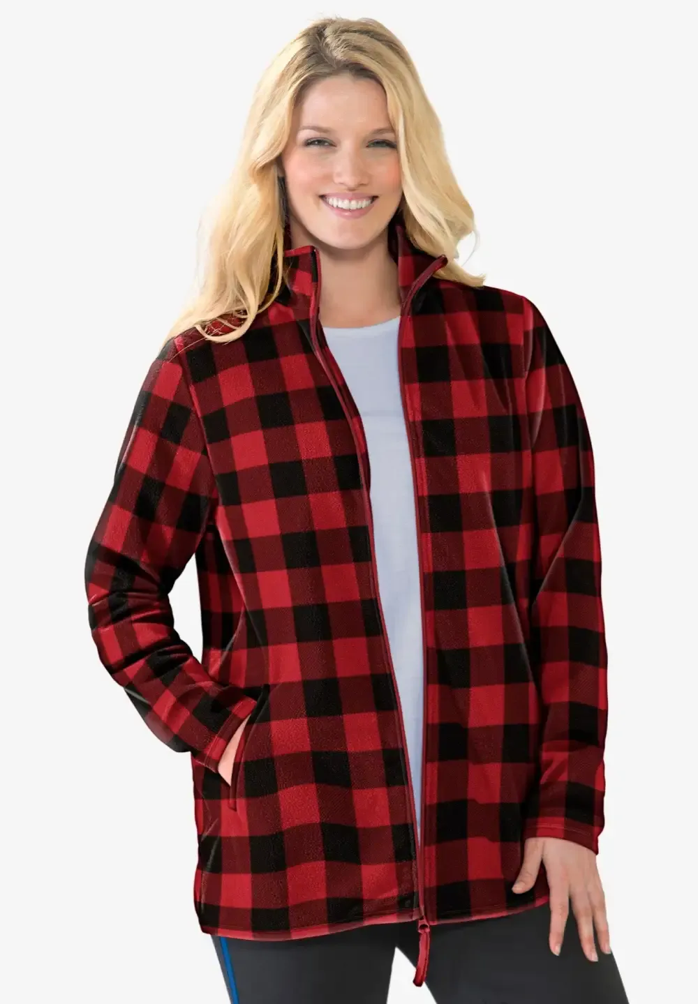Zip-Front Microfleece Jacket