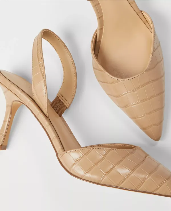 Kerry Embossed Slingback Pumps