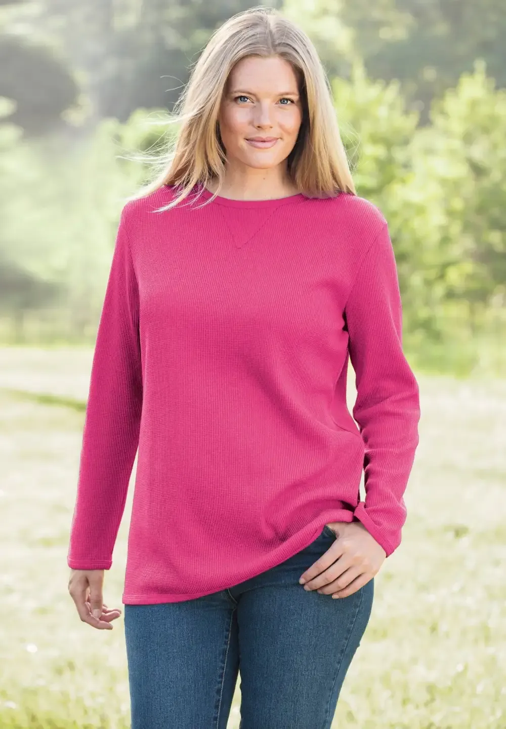 Waffle Thermal Sweatshirt