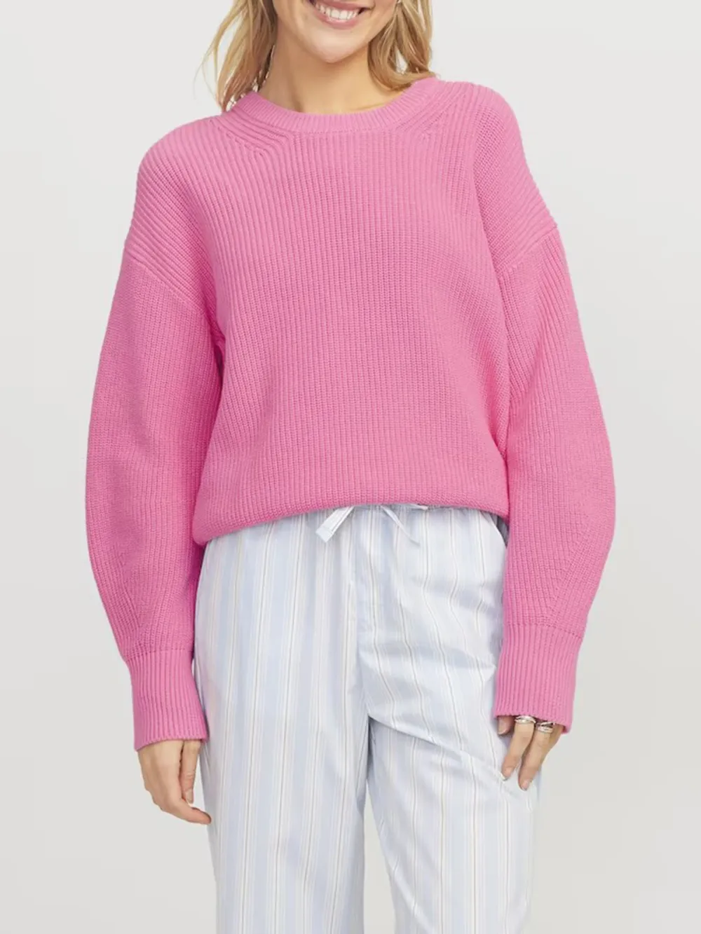Plain Colored Casual Style Sweaters