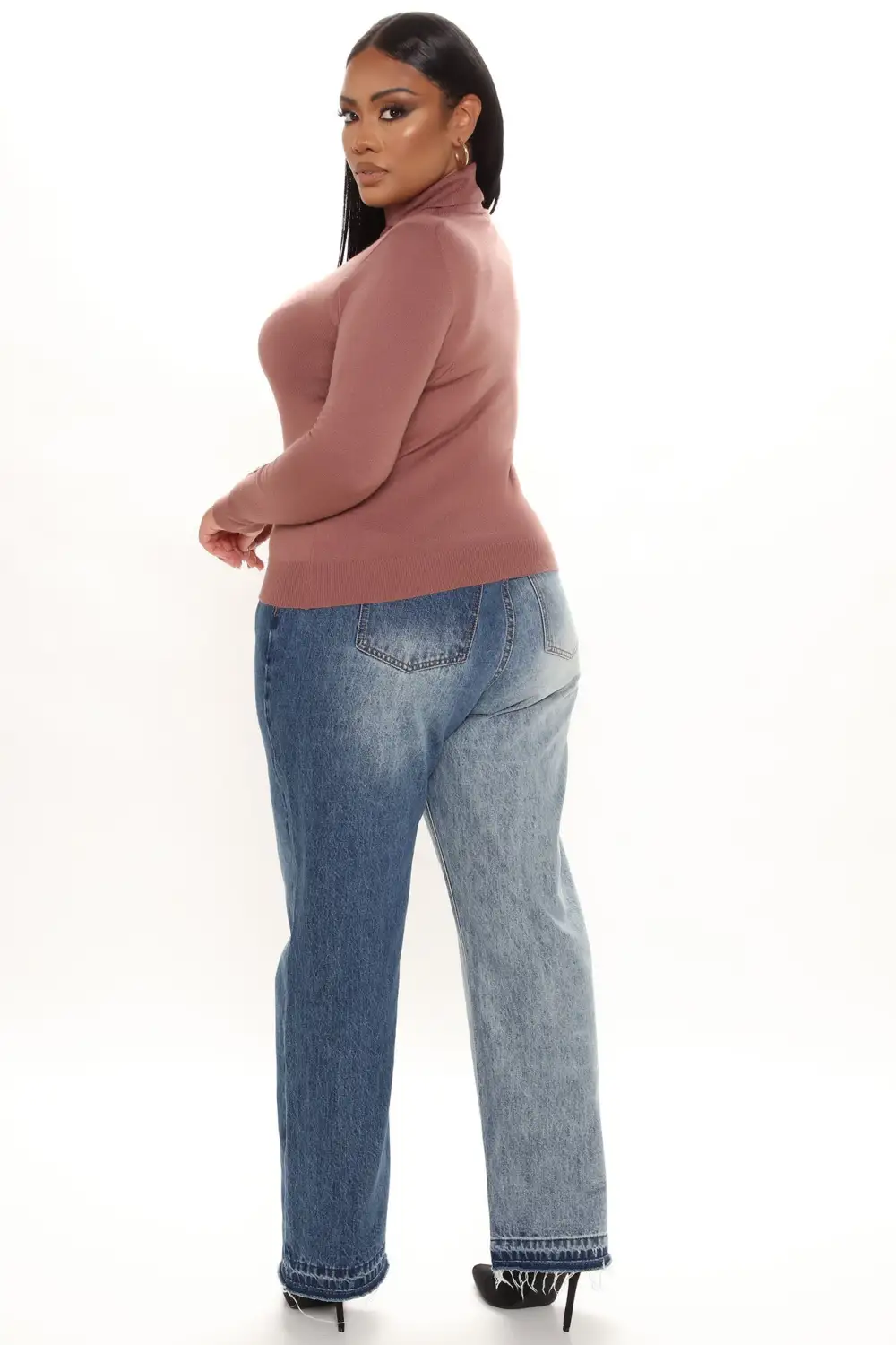 Meet Me Somewhere Turtle Neck Sweater - Mauve