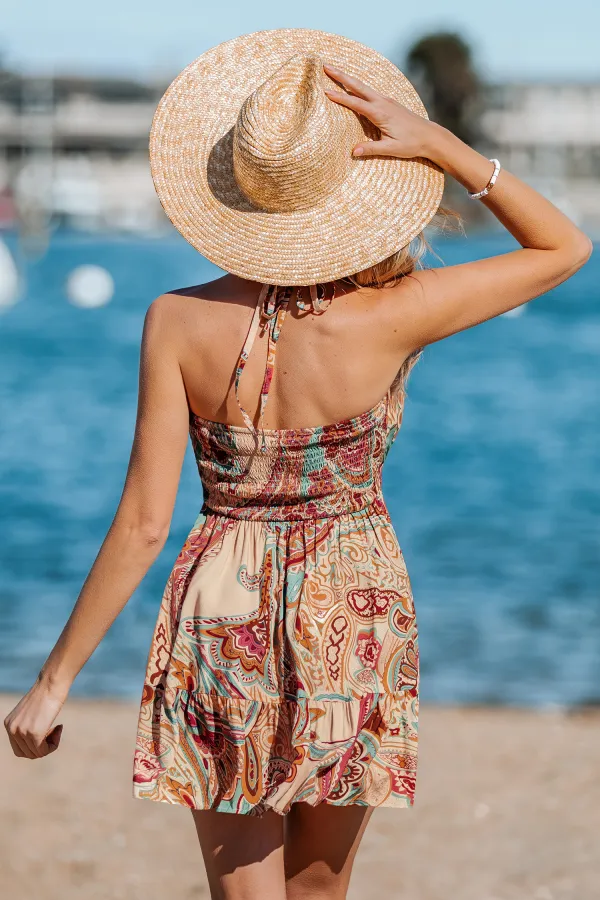 Boho Flirt Paisley Mini Dress