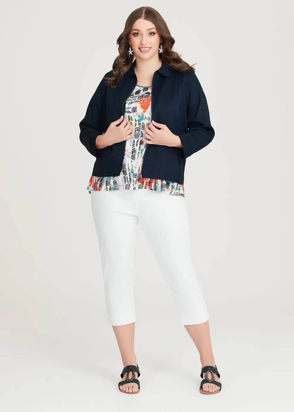 Bamboo Abstract Stripe Top