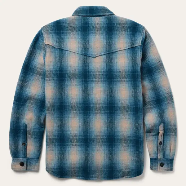 Wool Plaid Shirt Jacket