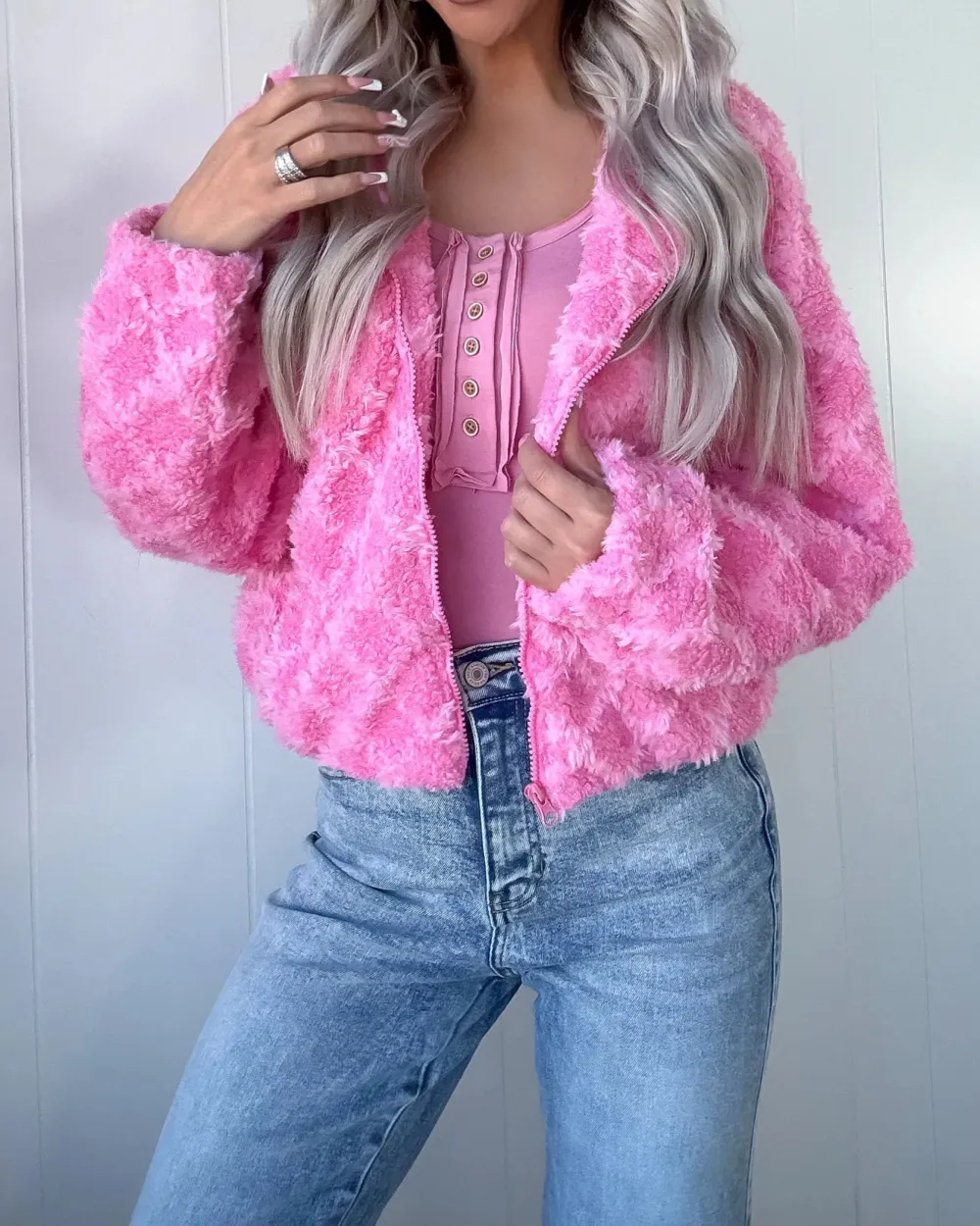 Pink Hooded Jacket