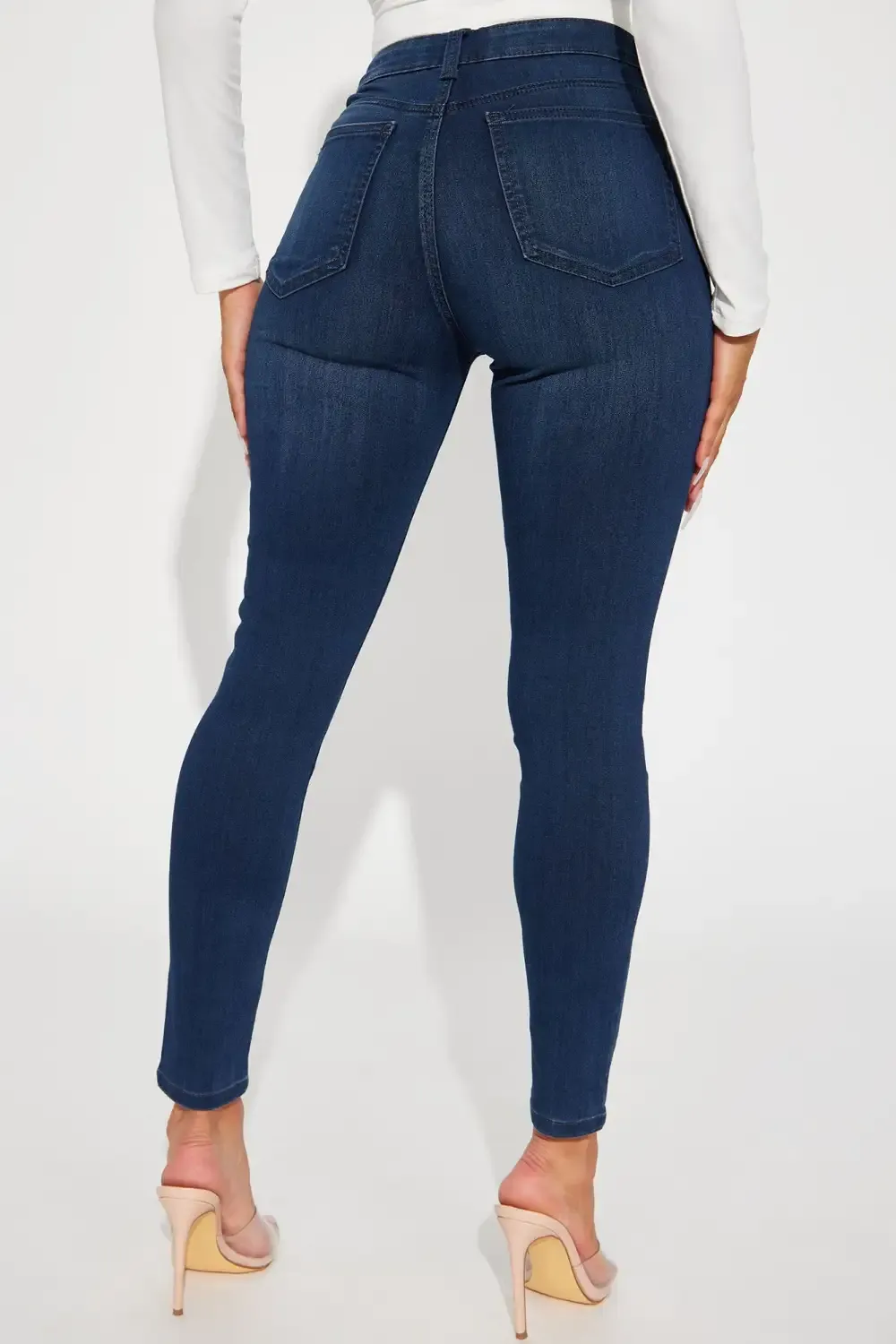 Good Moods Stretch Skinny Jeans - Dark Wash