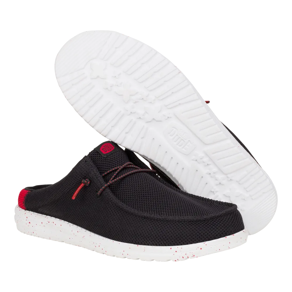 Wally Slip Varsity - Black/Red