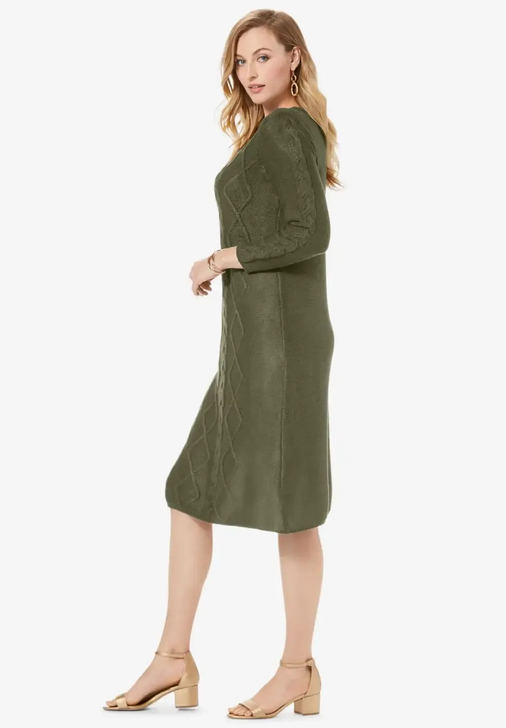 Cable Sweater Dress