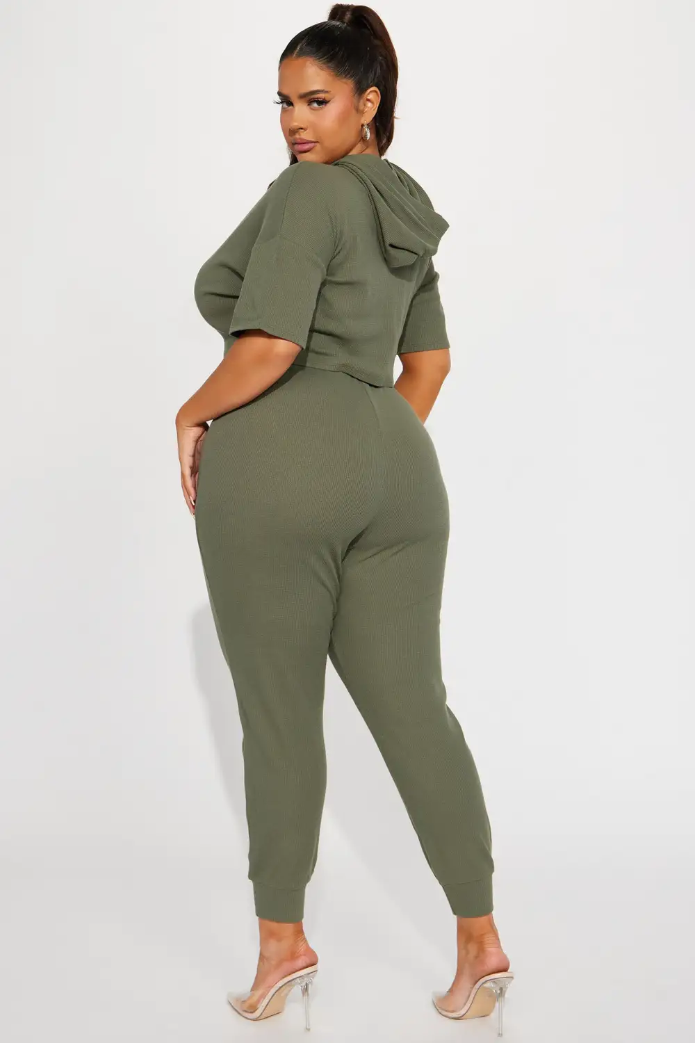 Living With You Jogger Set - Olive