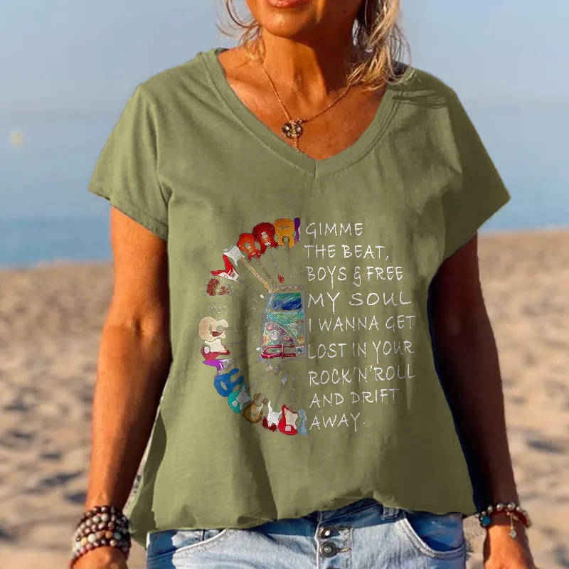 Gimme The Beat Boys &free My Soul Guitars Graphic Tees