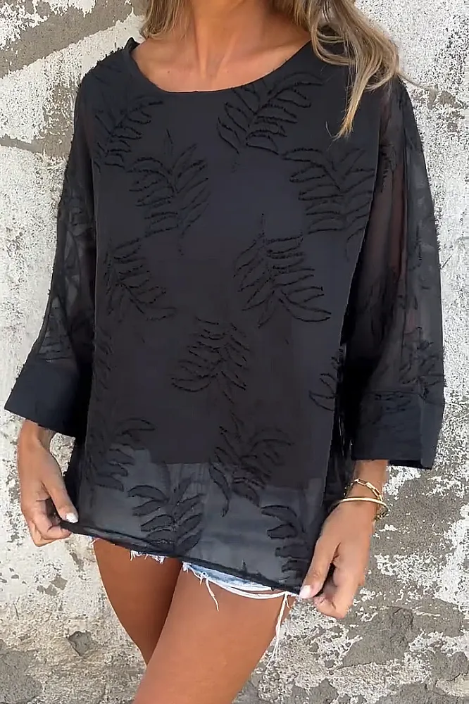 Women's Pattern Chiffon Casual T-shirt
