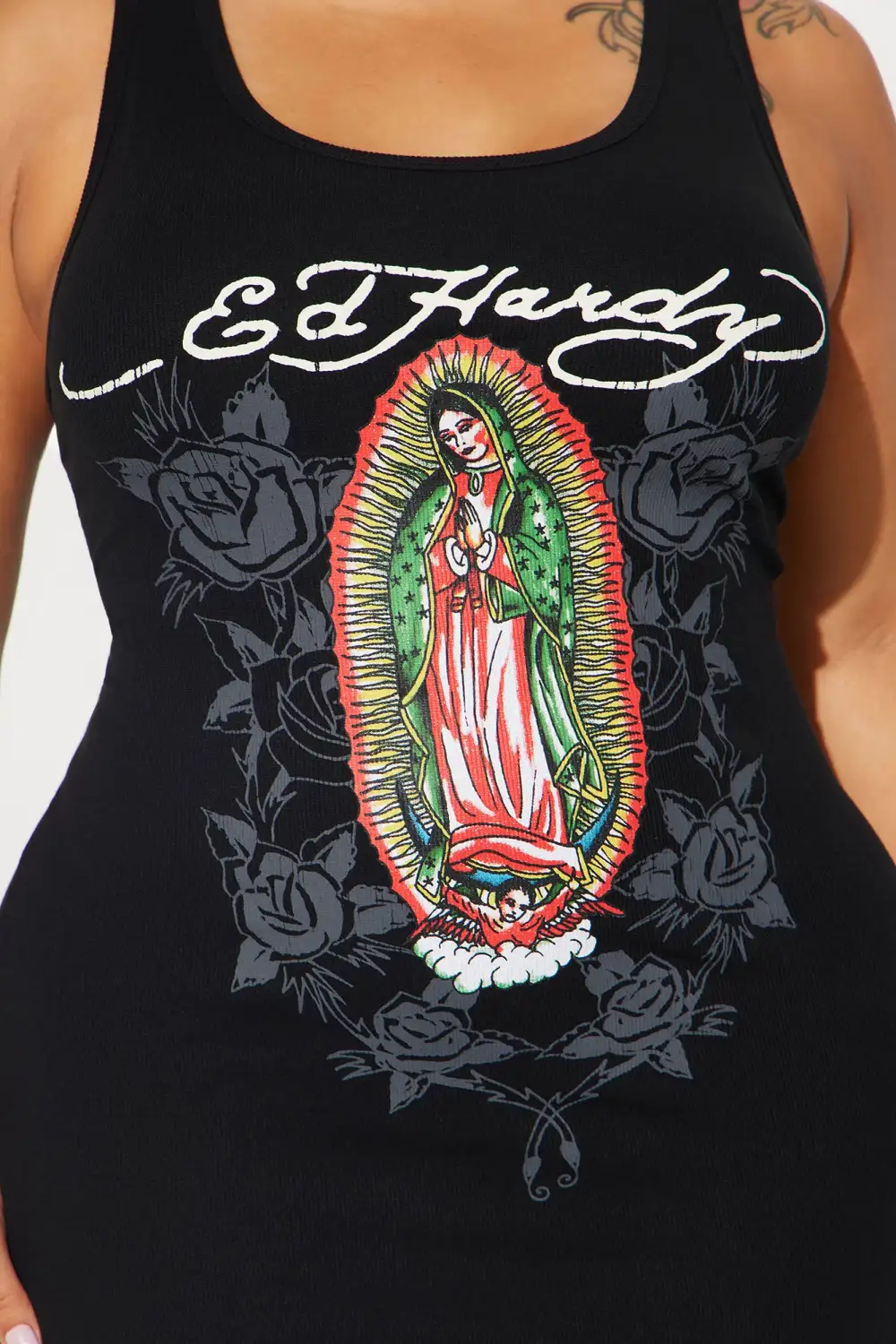 Ed Hardy Mary Maxi Dress - Black