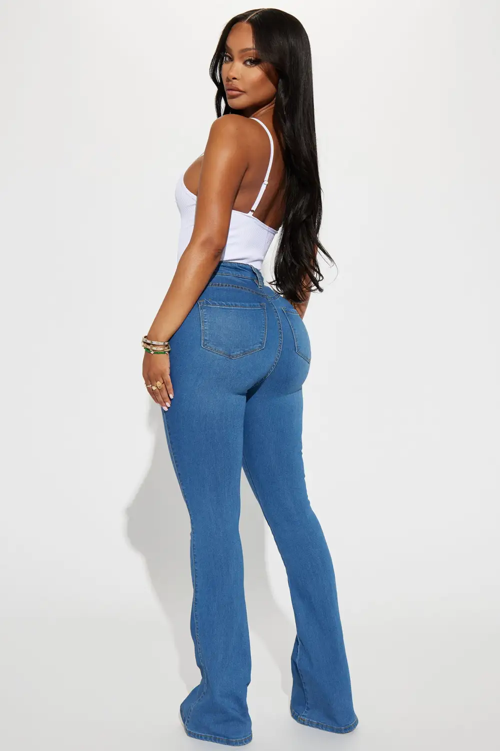 Deep In My Soul Flare Jeans - Medium Blue Wash