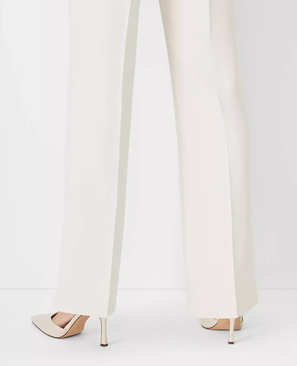 The Side Zip Trouser Pant In Fluid Crepe